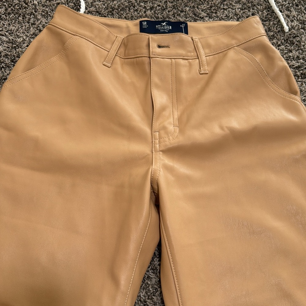 Hollister Faux Leather Pants - Picture 2 of 5